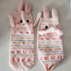 Amazon Pink Bunny Kids Socks